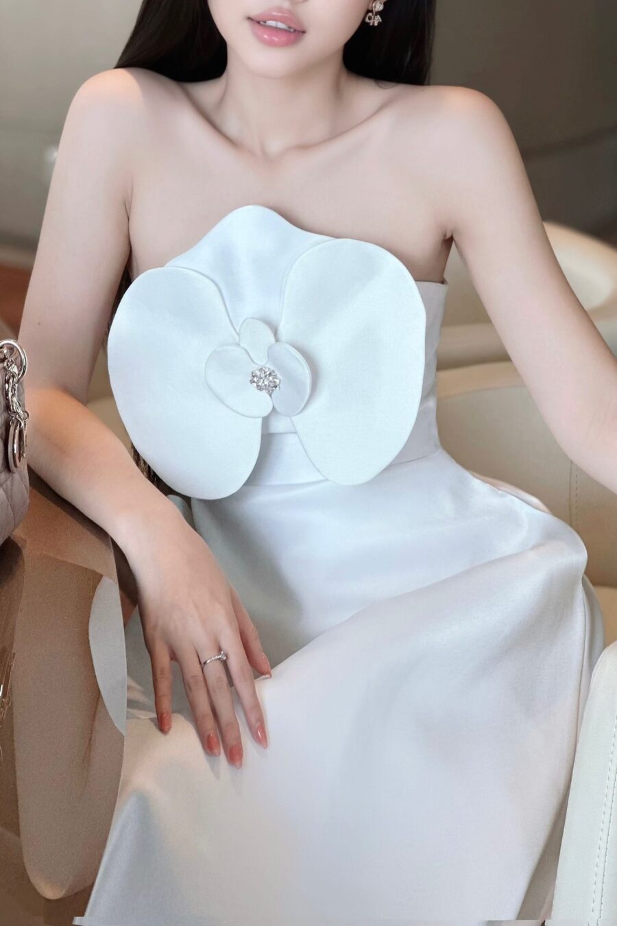 Merrybell Dress - White, M