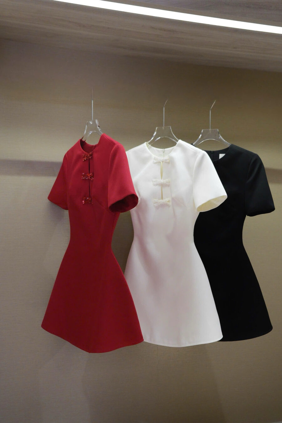 Saskia Short Dress - Black, S